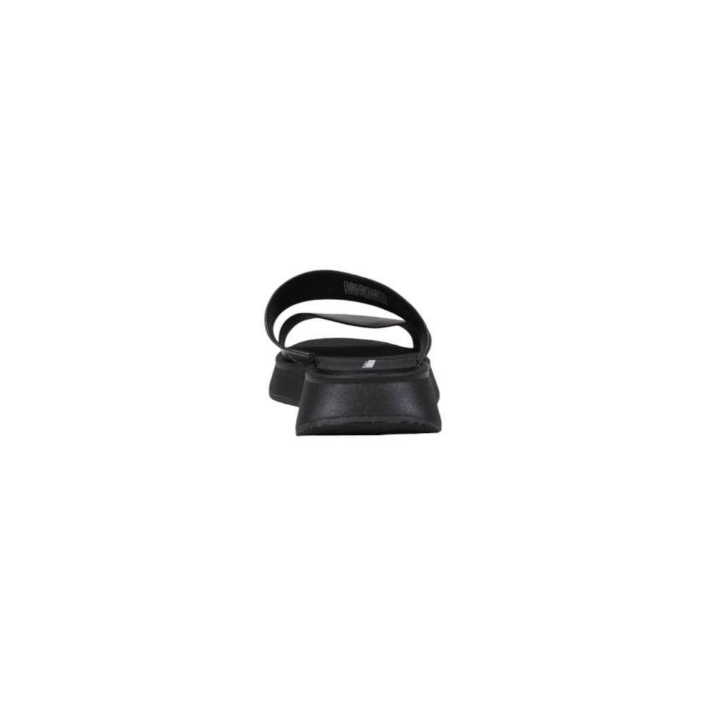 Calvin Klein Jeans Black Leather Sandals