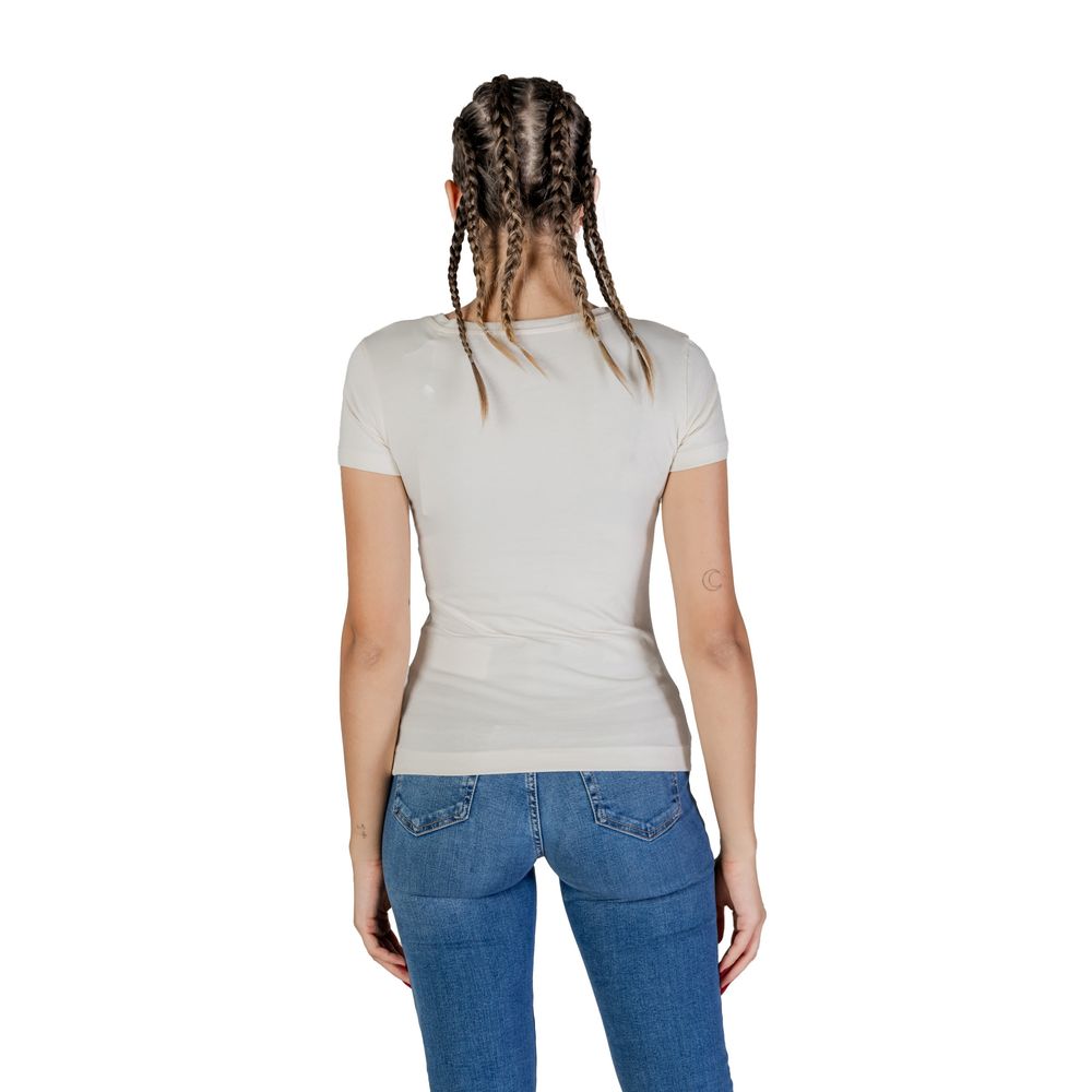 Guess Cream Cotton T-Shirt