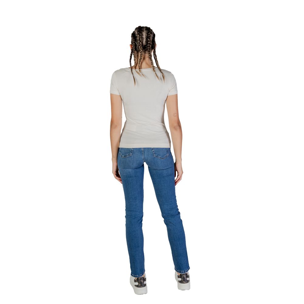 Guess Cream Cotton T-Shirt