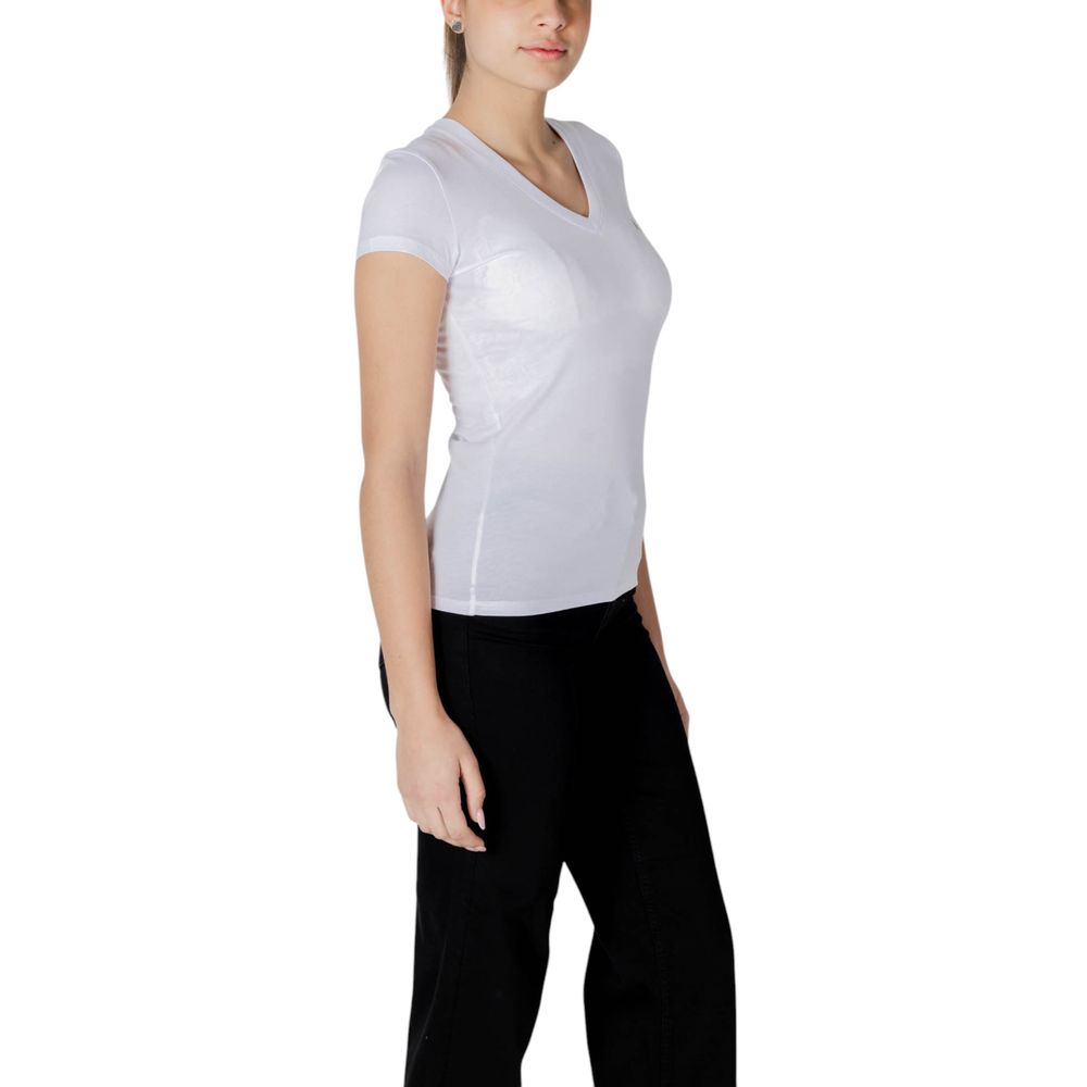 Armani Exchange White Cotton T-Shirt