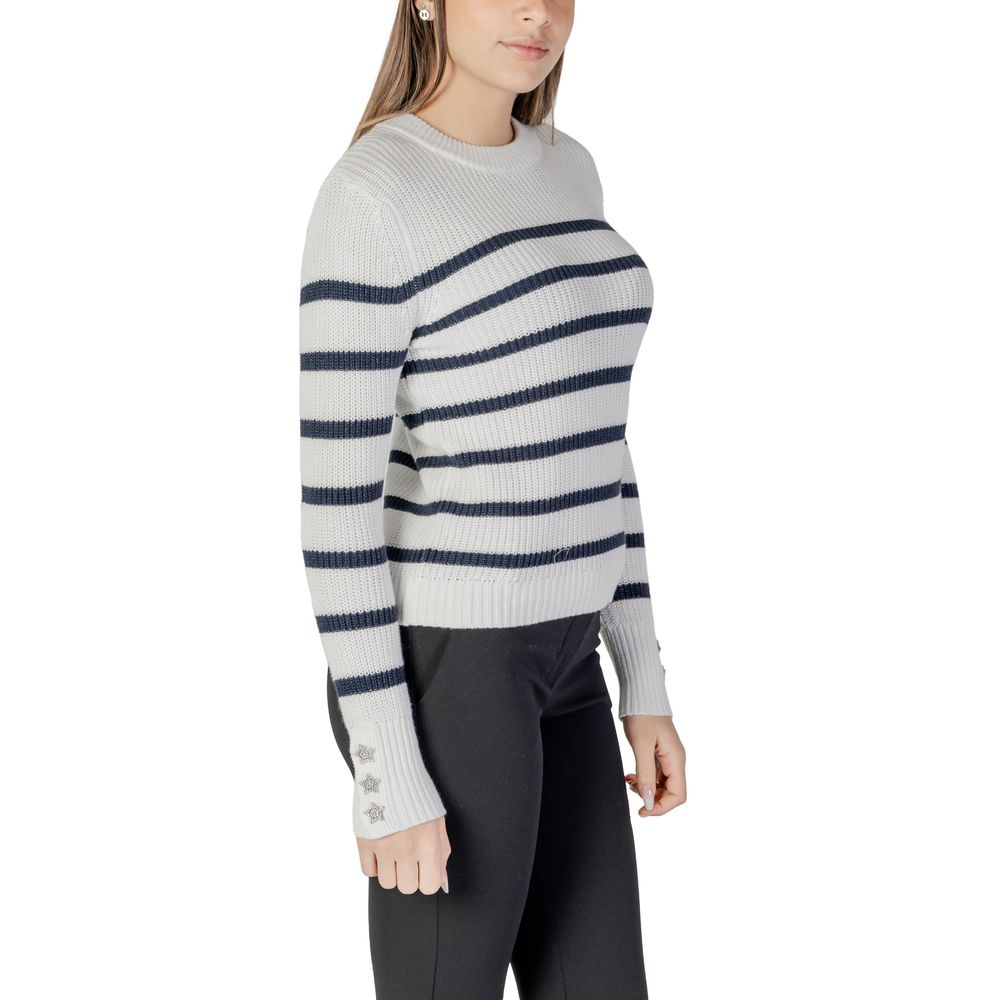 Morgan De Toi White Cotton Sweatshirt