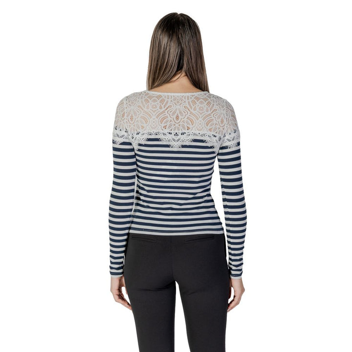 Morgan De Toi White Recycled Polyester Long Sleeve T-Shirt