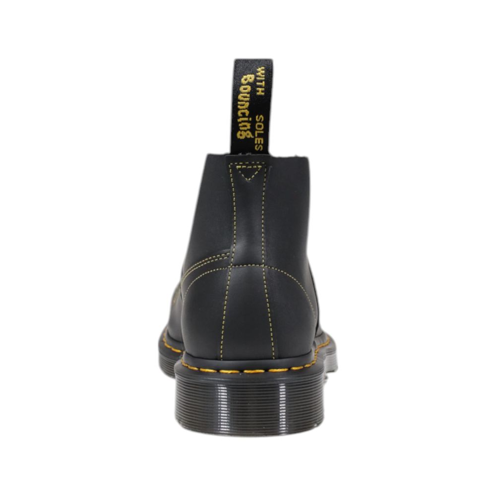 Dr. Martens Black Leather Lace-Up Boots