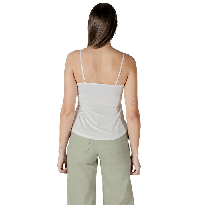 Morgan De Toi White Modal Tank Tops