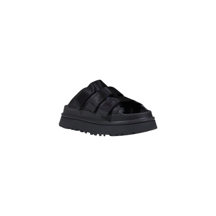 UGG Black Artificial Leather Platform Pumps