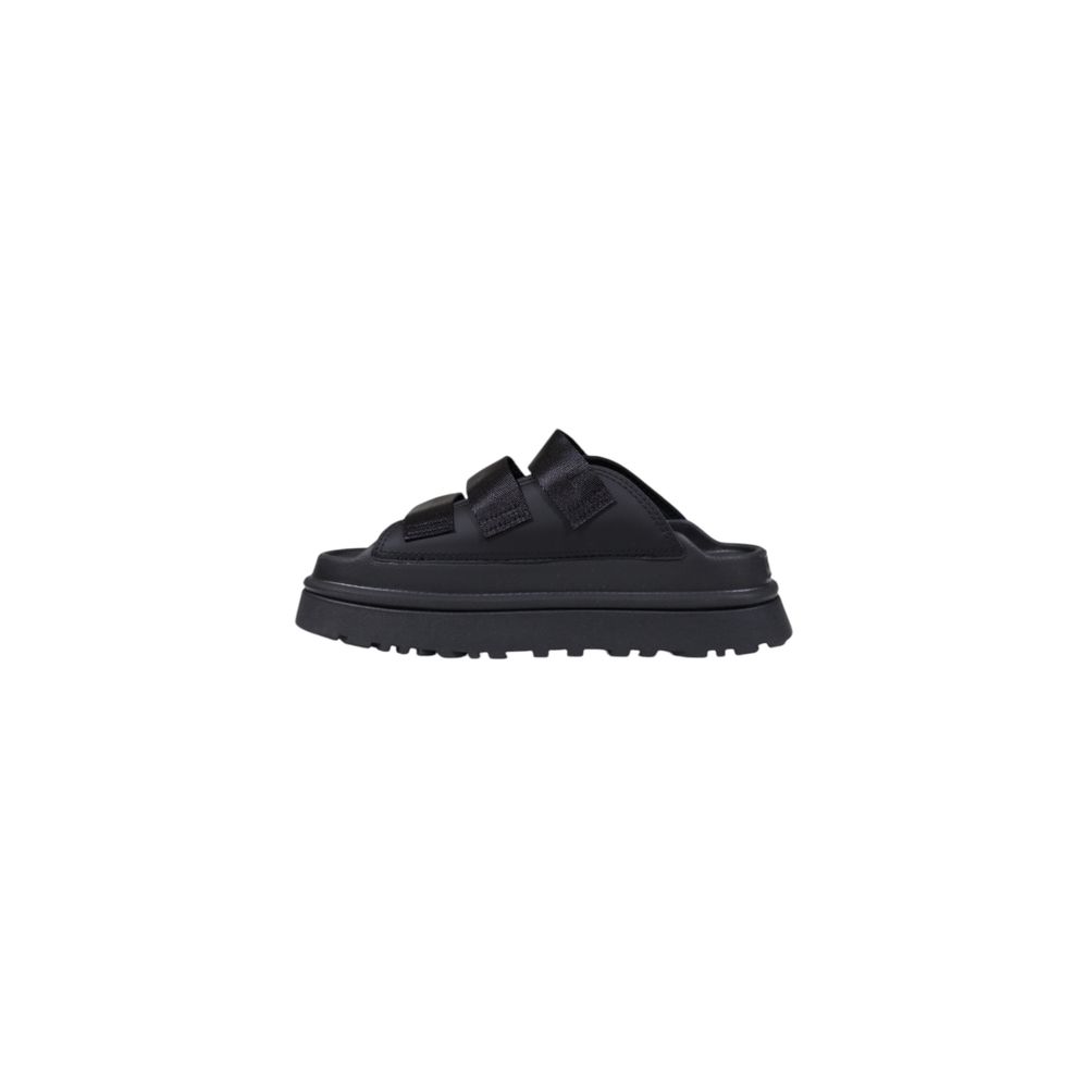 UGG Black Artificial Leather Platform Pumps