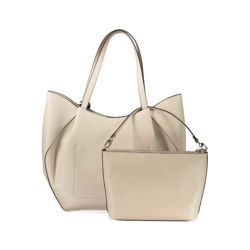 Guess Jeans Beige Polyurethane Women's Handbag