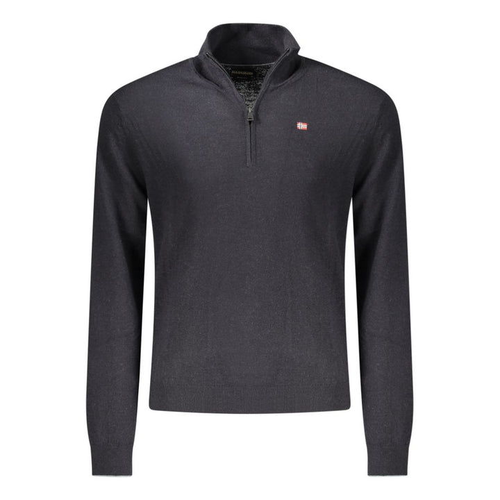 Napapijri Black Wool Mens Sweater