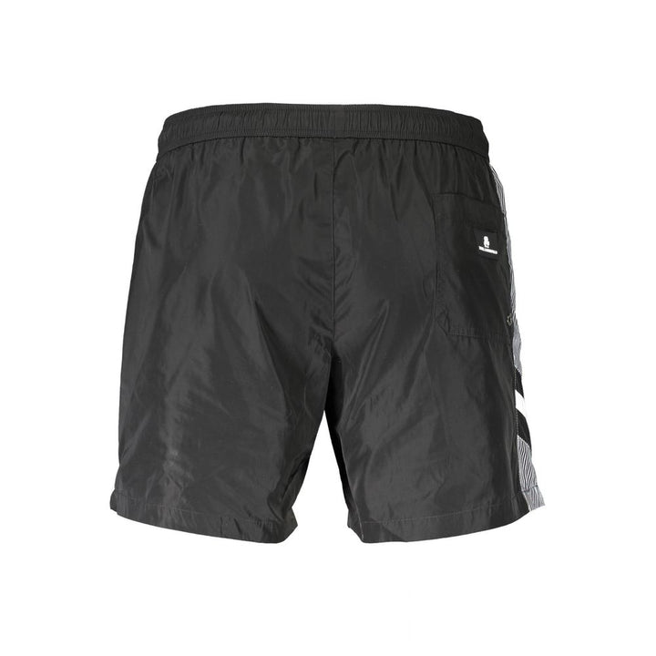 Karl Lagerfeld Nero Polyester Men's Swim Trunk
