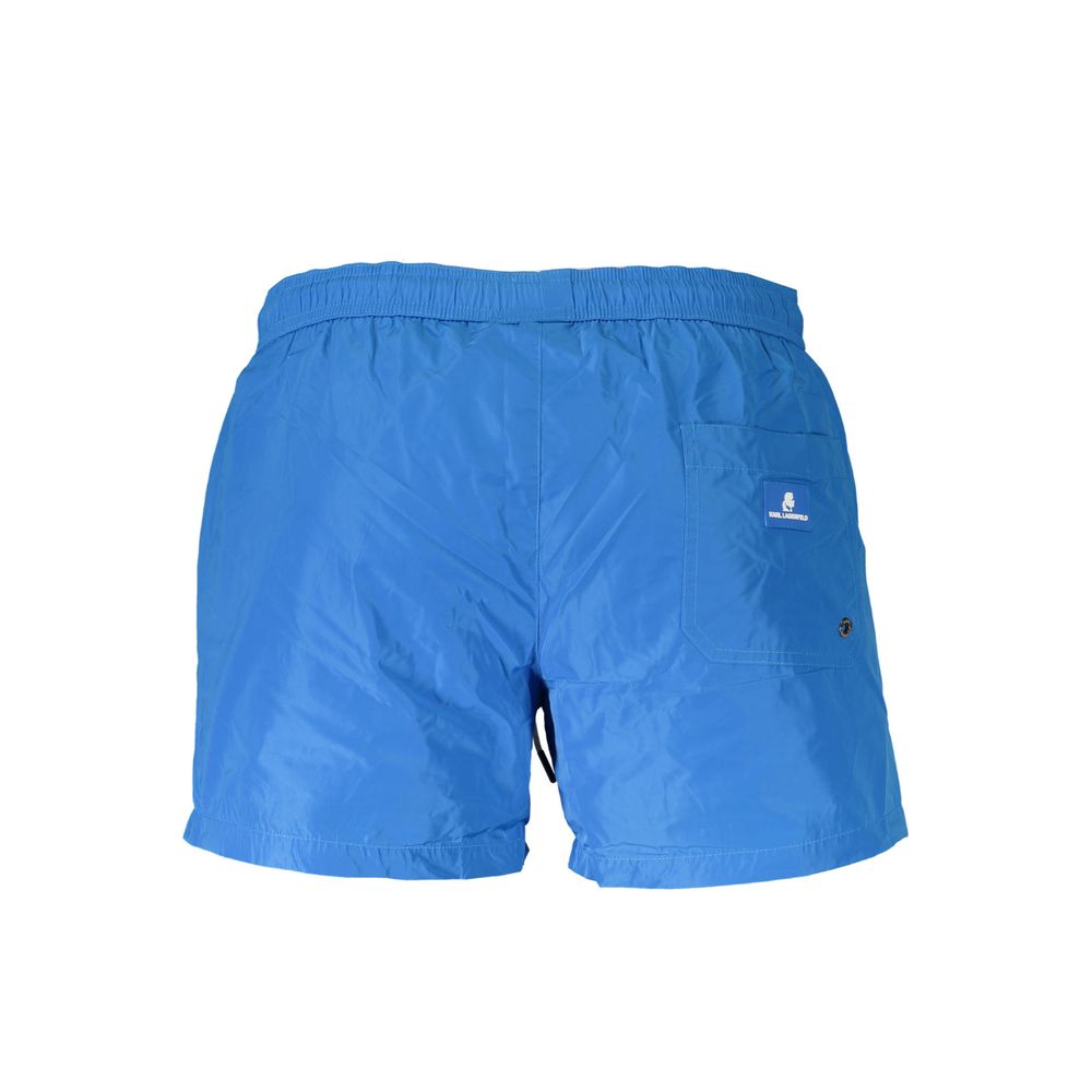 Karl Lagerfeld Azzurro Polyester Men's Swim Boxer