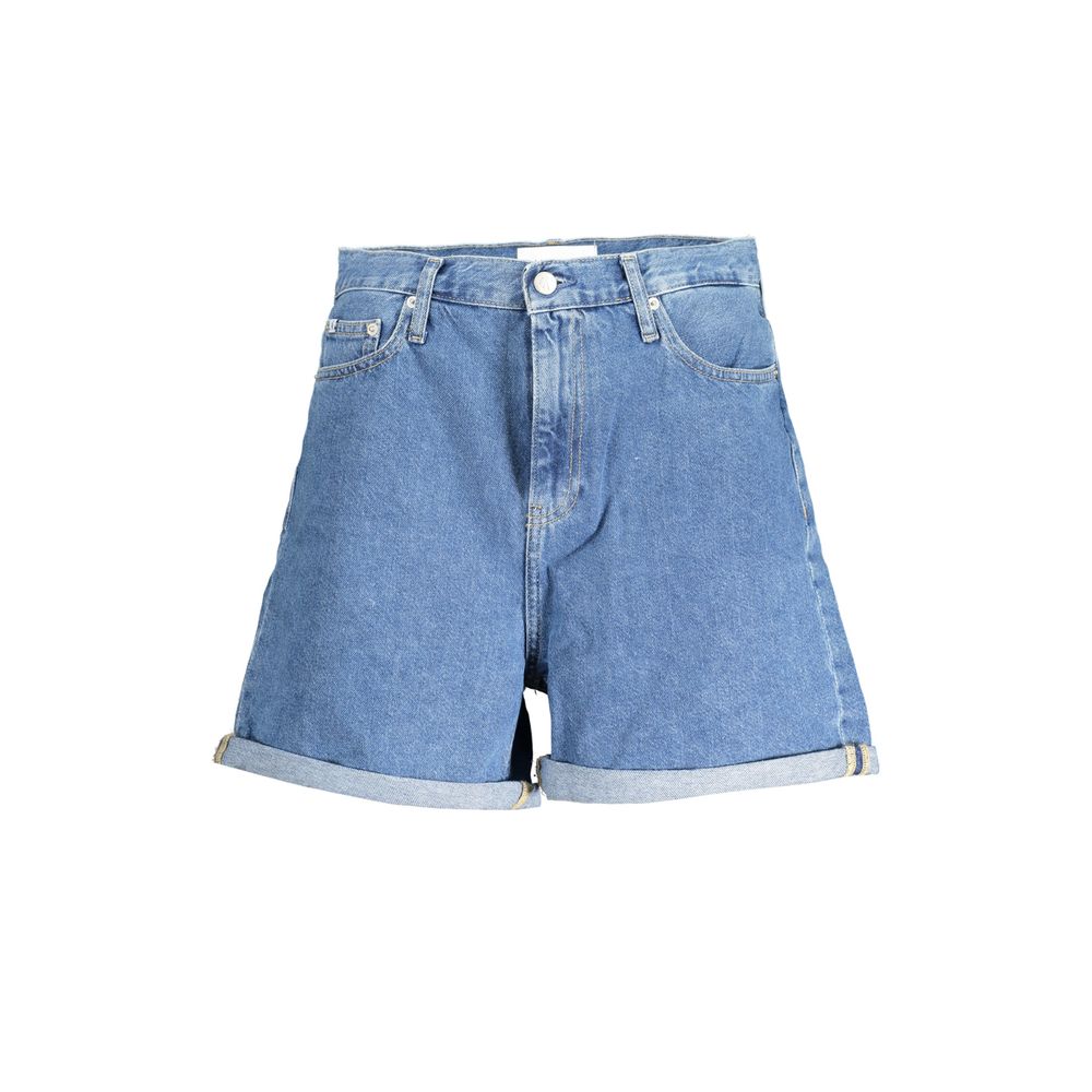 Calvin Klein Azzurro Cotton Women Short