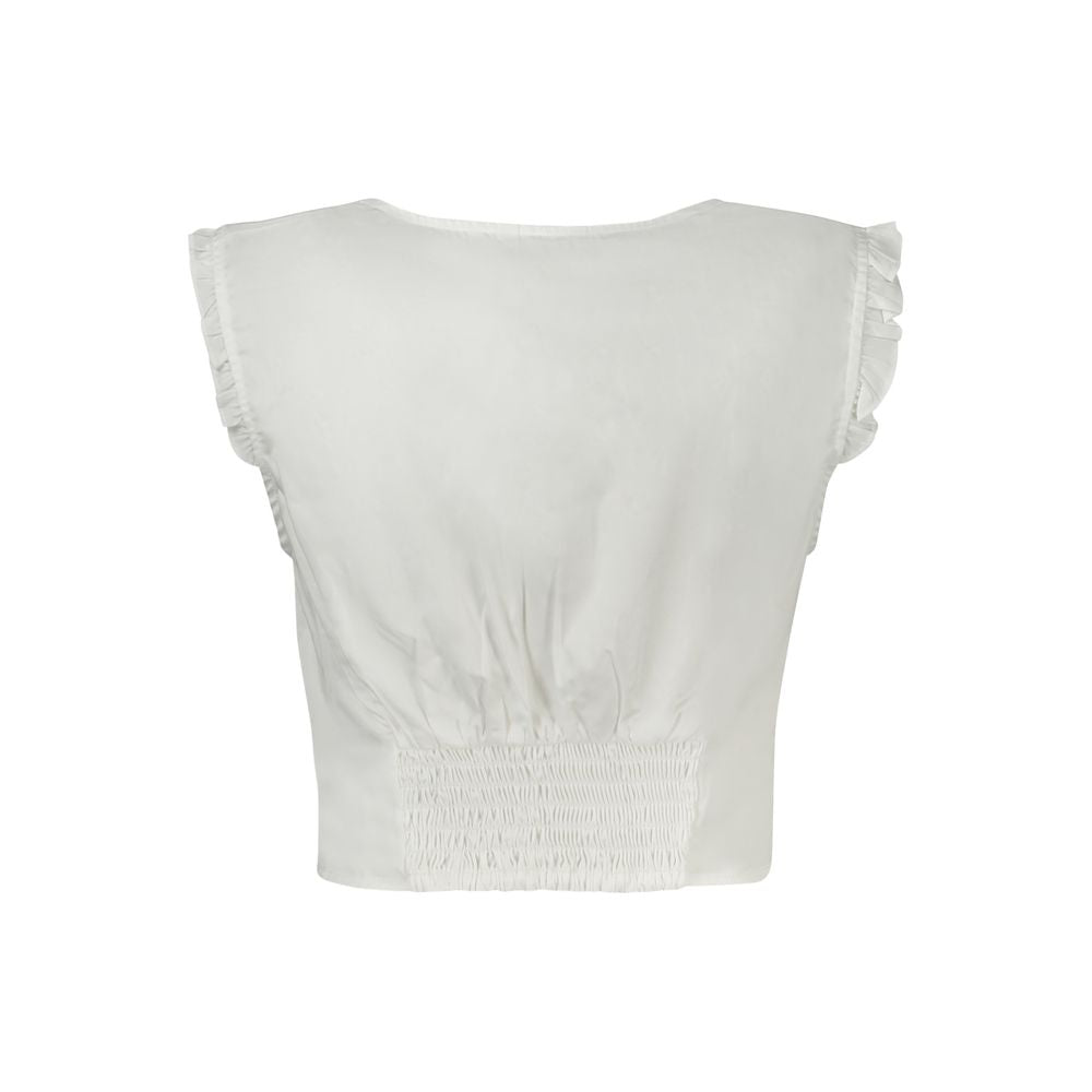 Guess Jeans Bianco Cotton Women Shirt