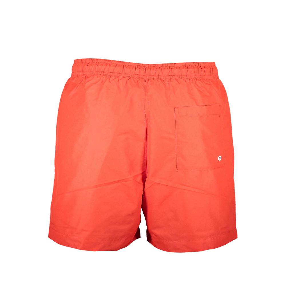 Calvin Klein Rosso Polyester Men's Swim Boxer