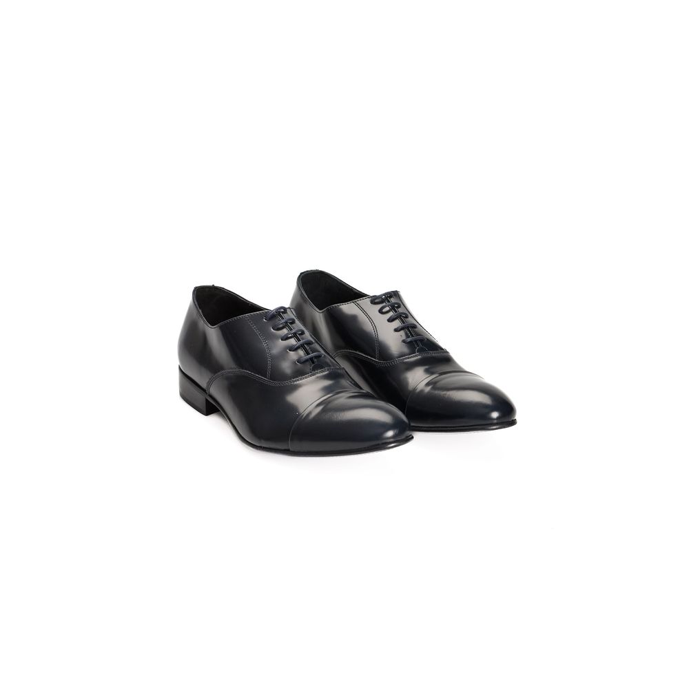 Roberto Pepe Luxury Blue Calfskin Men Loafer
