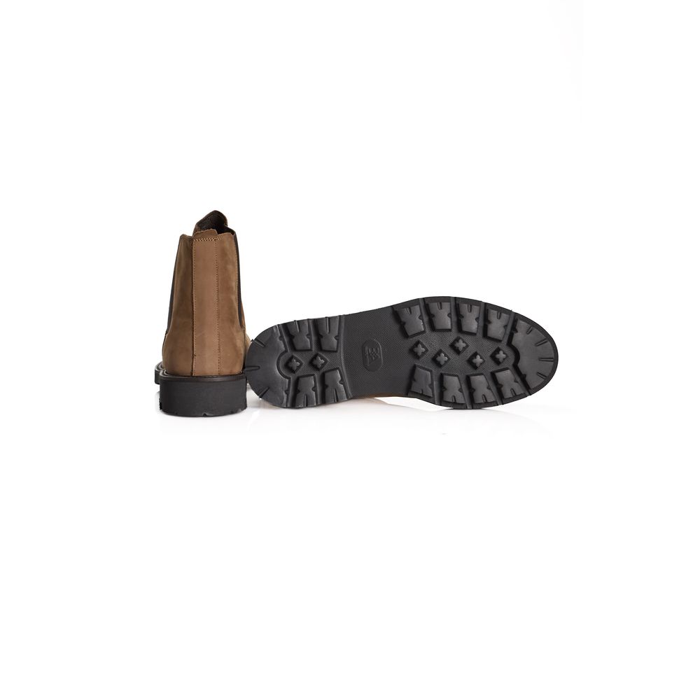 Roberto Pepe Luxury Brown Calfskin Men Boot