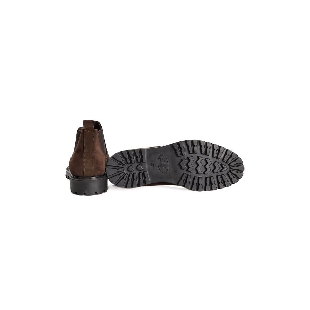 Roberto Pepe Luxury Brown Calfskin Men Boot