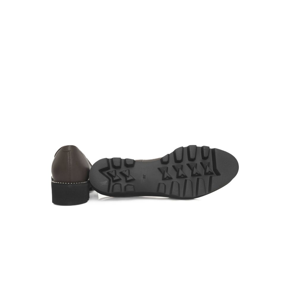 Cerruti 1881 Brown Cowhide Women Loafer