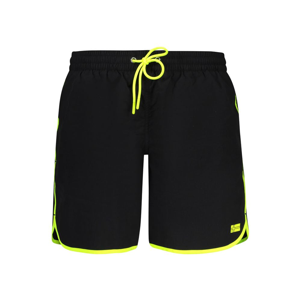 Norway 1963 Black Polyamide Men's Swim Trunk