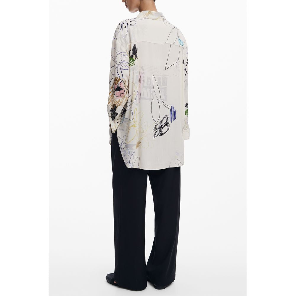 Desigual Bianco Cotton Women Shirt