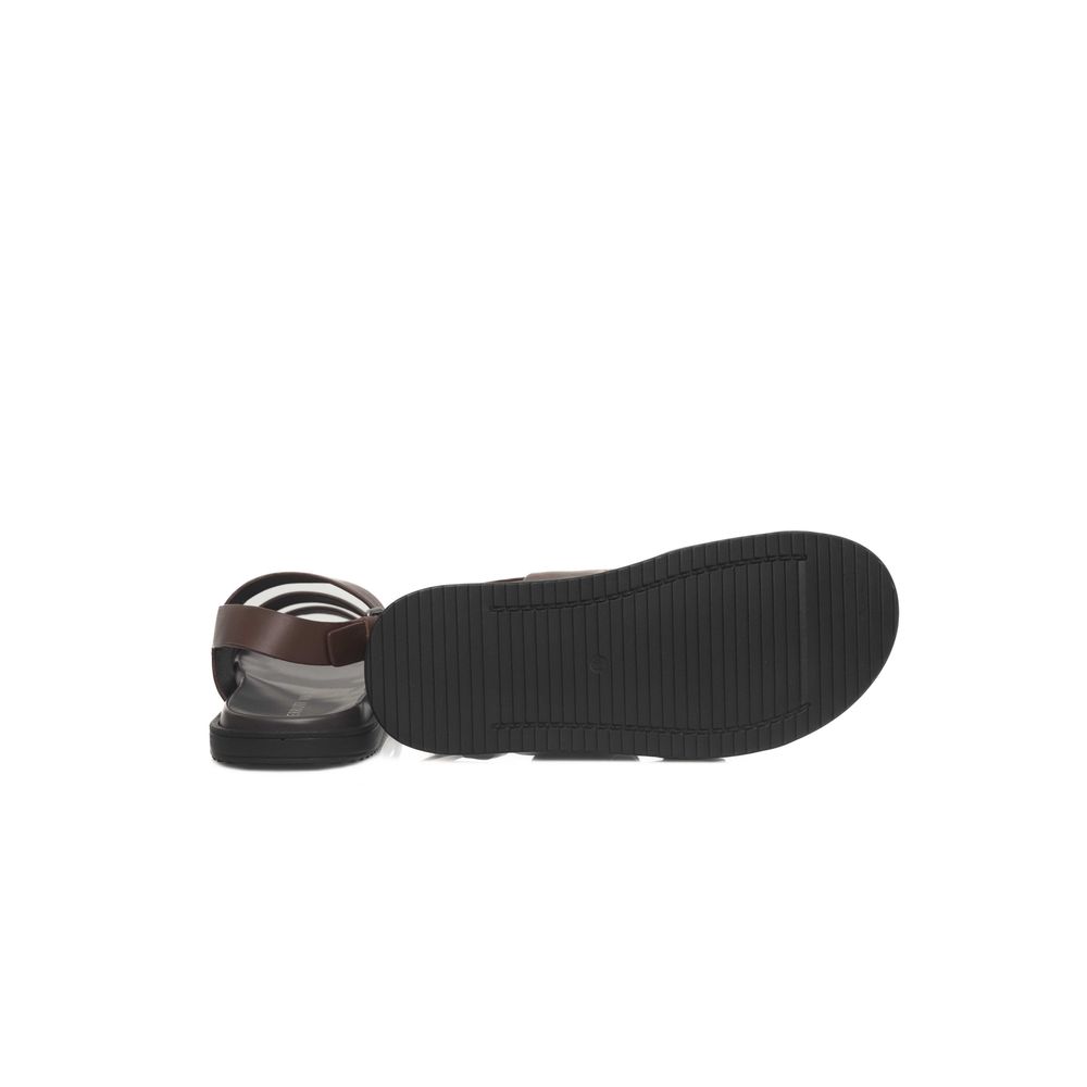 Cerruti 1881 Brown Cowhide Men Sandal