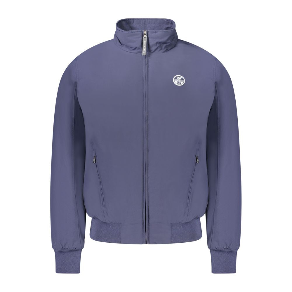 North Sails Blue Polyester Men's Bomber Jacket