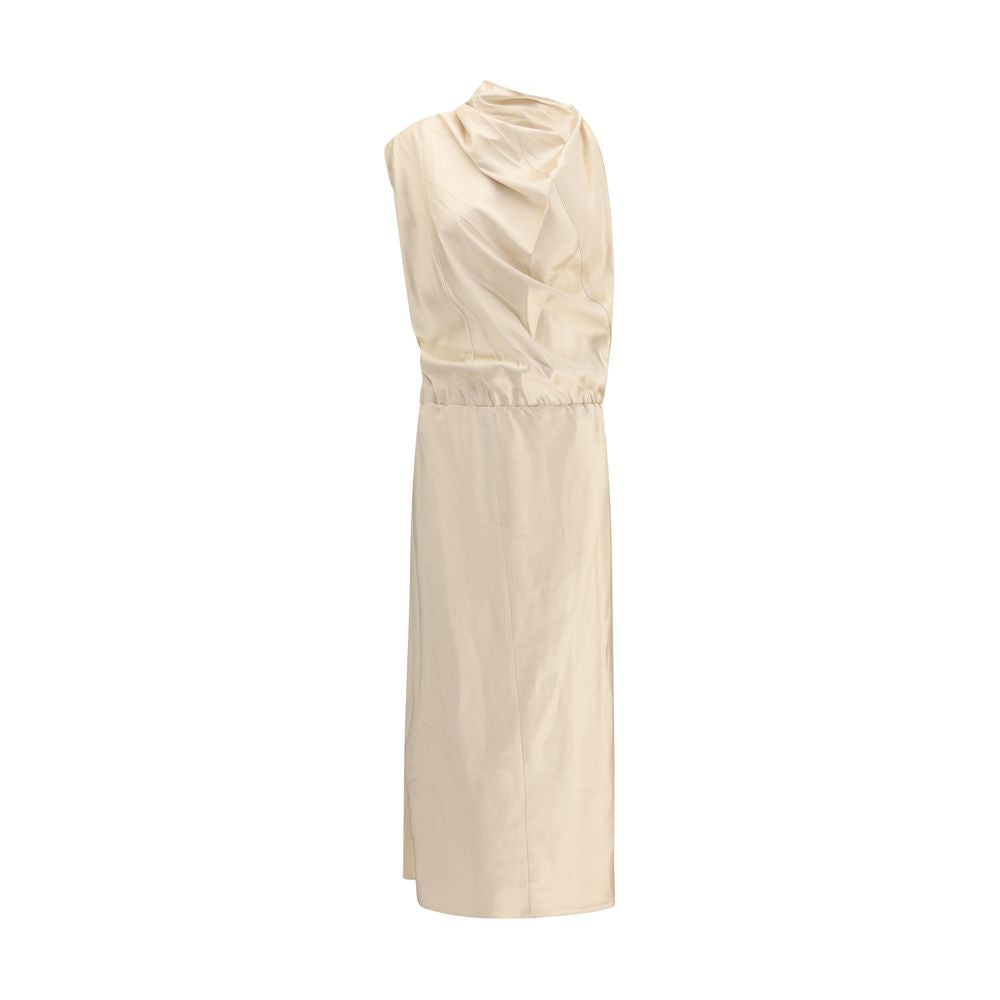 Magda Butrym Beige Silk Casual Dress