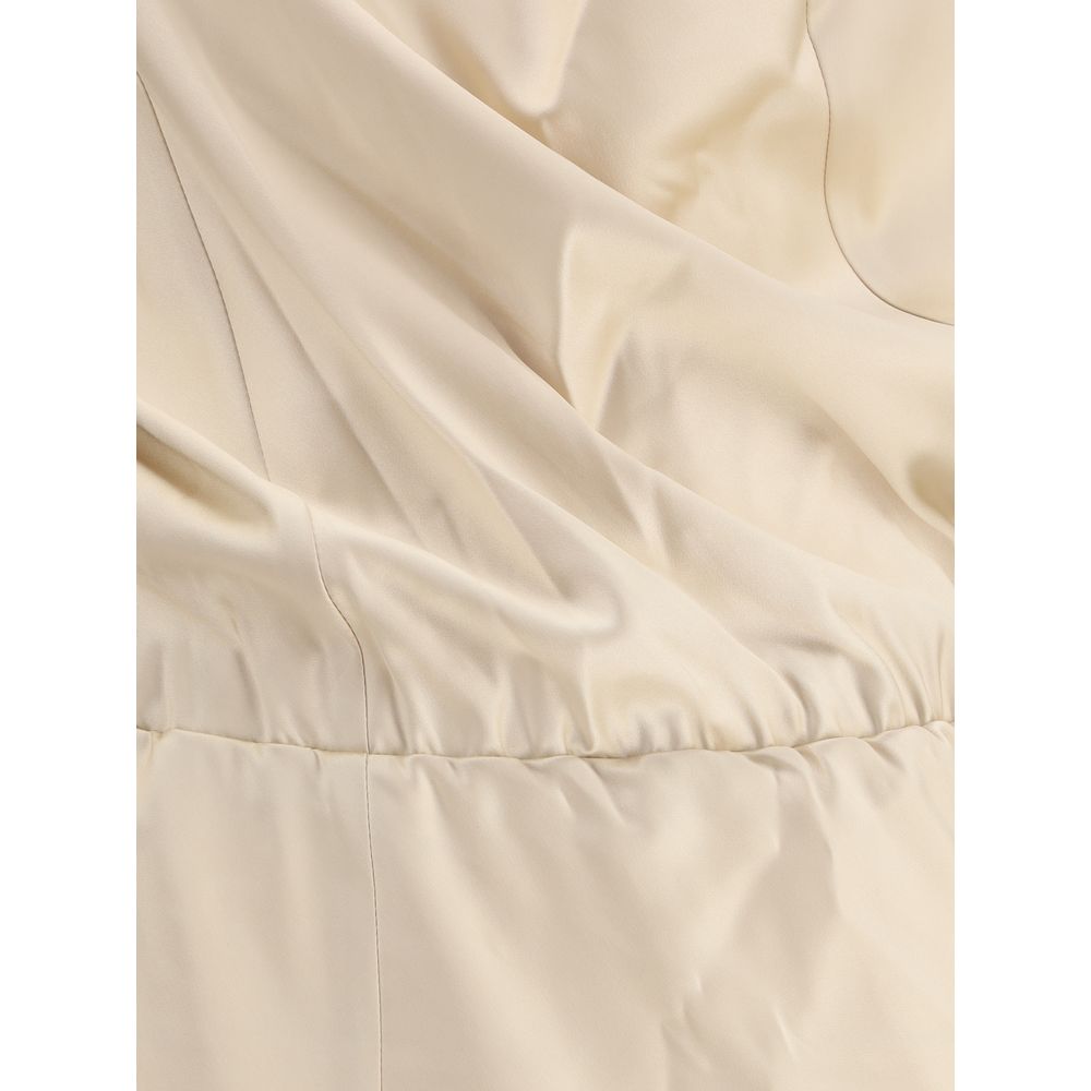 Magda Butrym Beige Silk Casual Dress