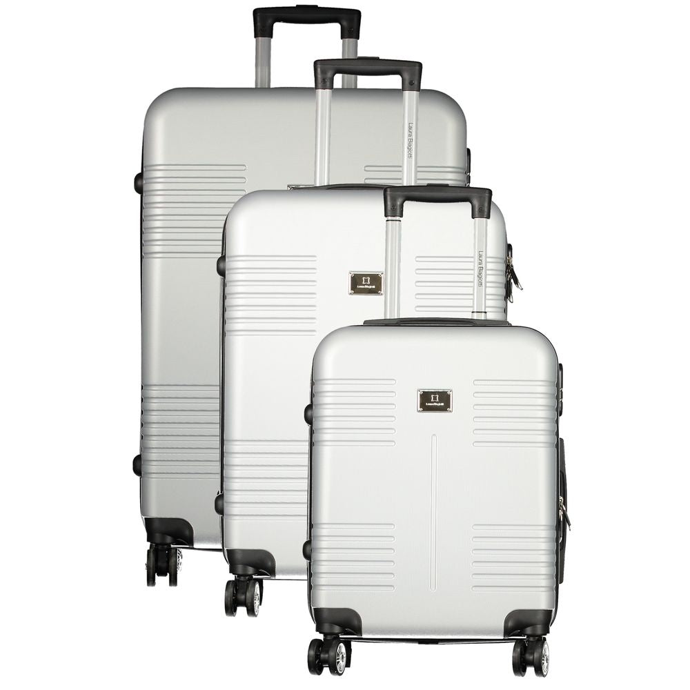 Laura Biagiotti Argento Poliuretano Women Travel Bag