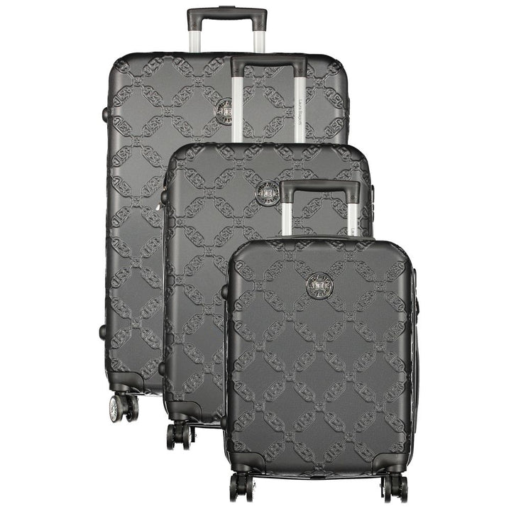 Laura Biagiotti Black Polyurethane Women's Travel Bag