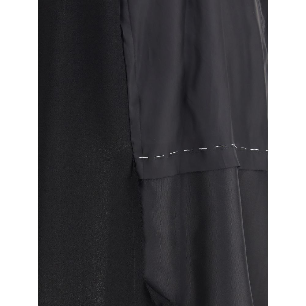 Margiela Black Acetate Casual Dress