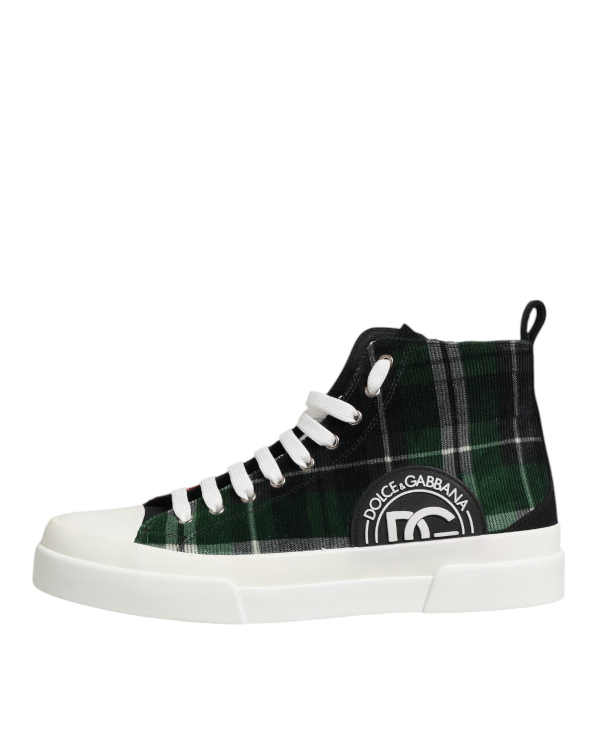 Dolce & Gabbana Multicolor DG Logo Men High Top Sneakers Shoes