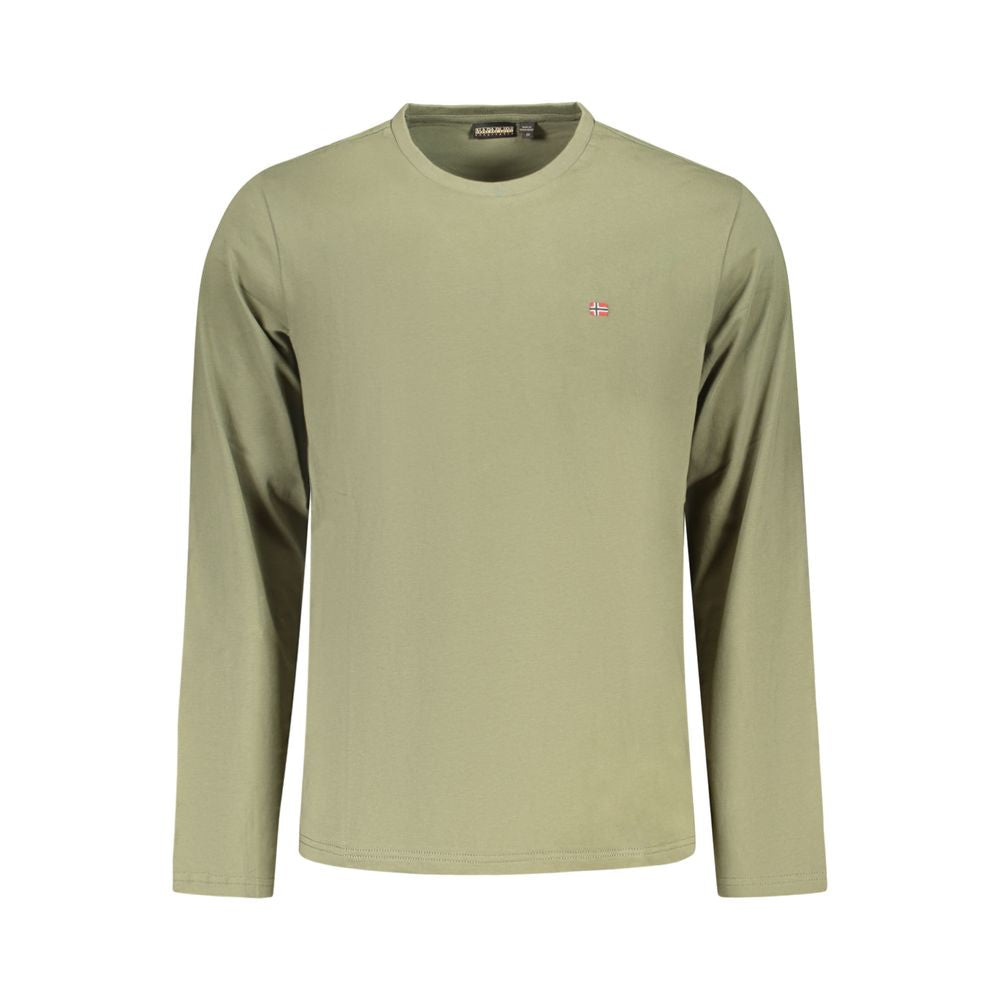 Napapijri Verde Cotton Men T-Shirt