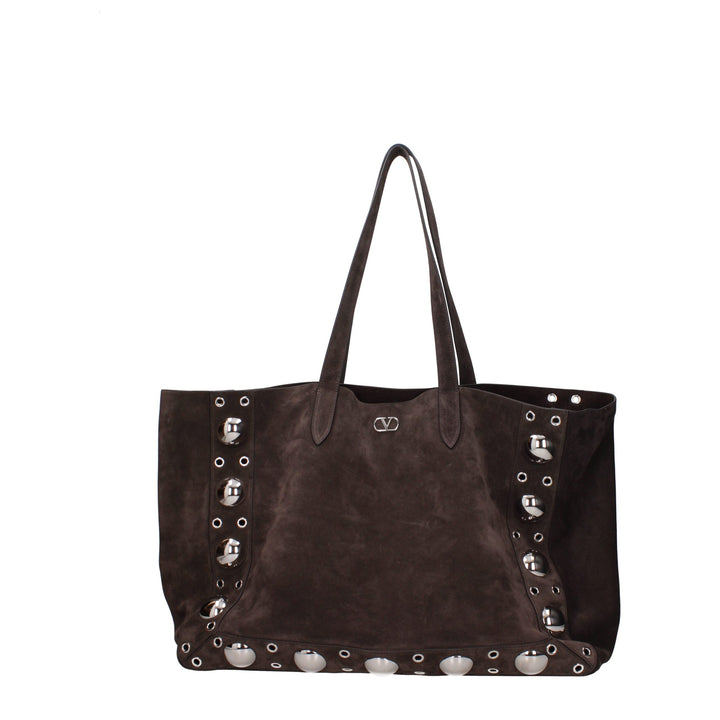 Valentino Garavani Brown Leather Shoulder Bag