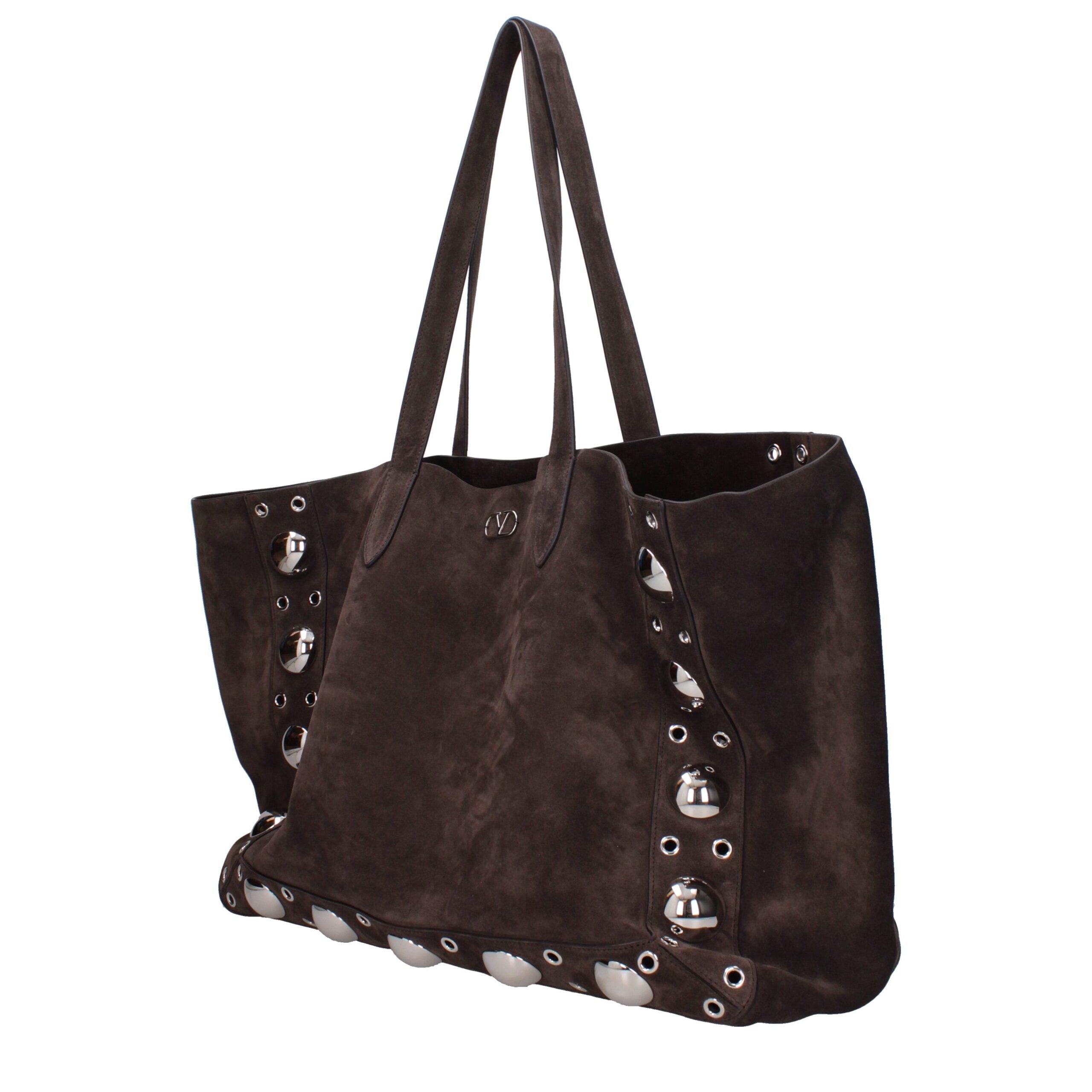 Valentino Garavani Brown Leather Shoulder Bag