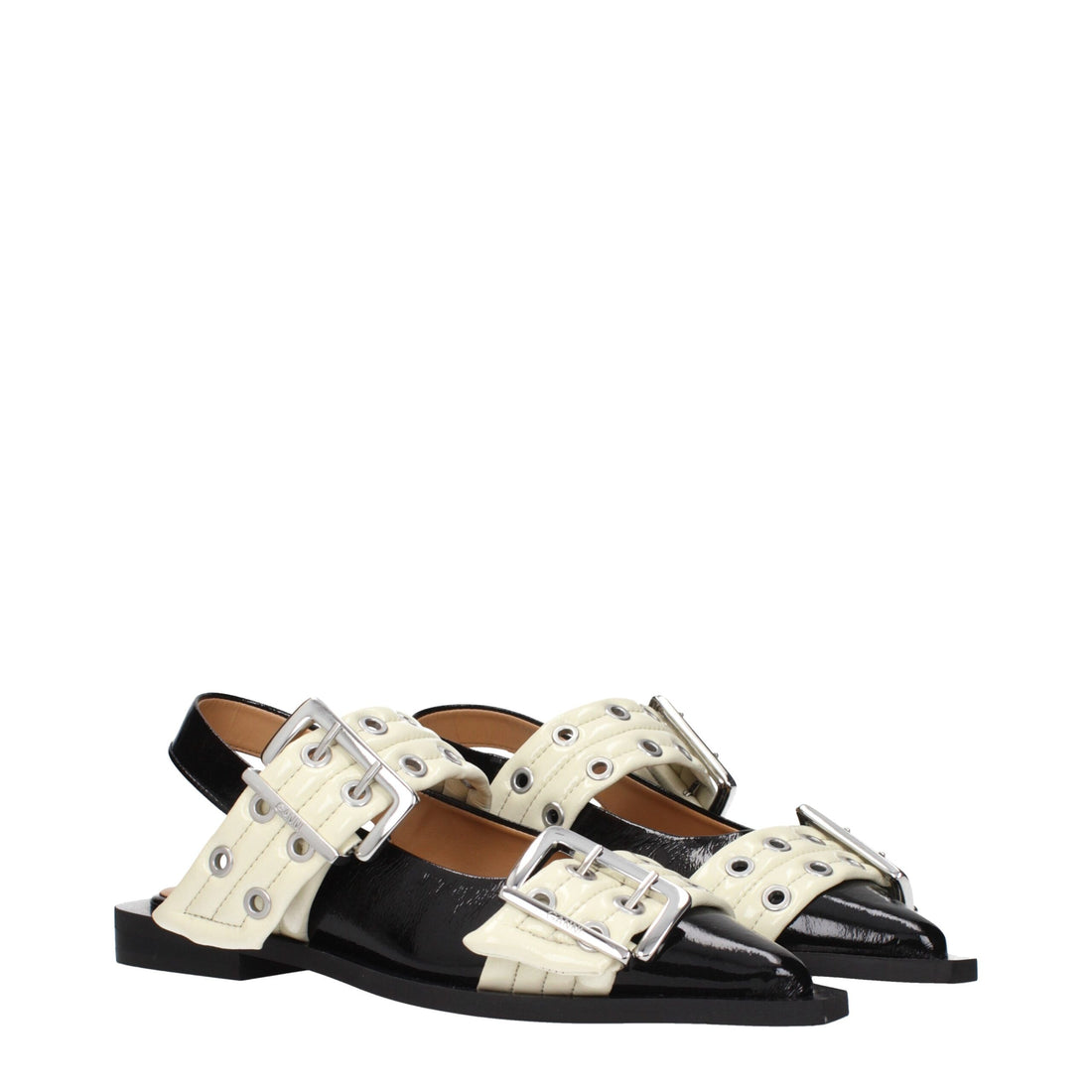 Ganni Black Polyethylene Sandals