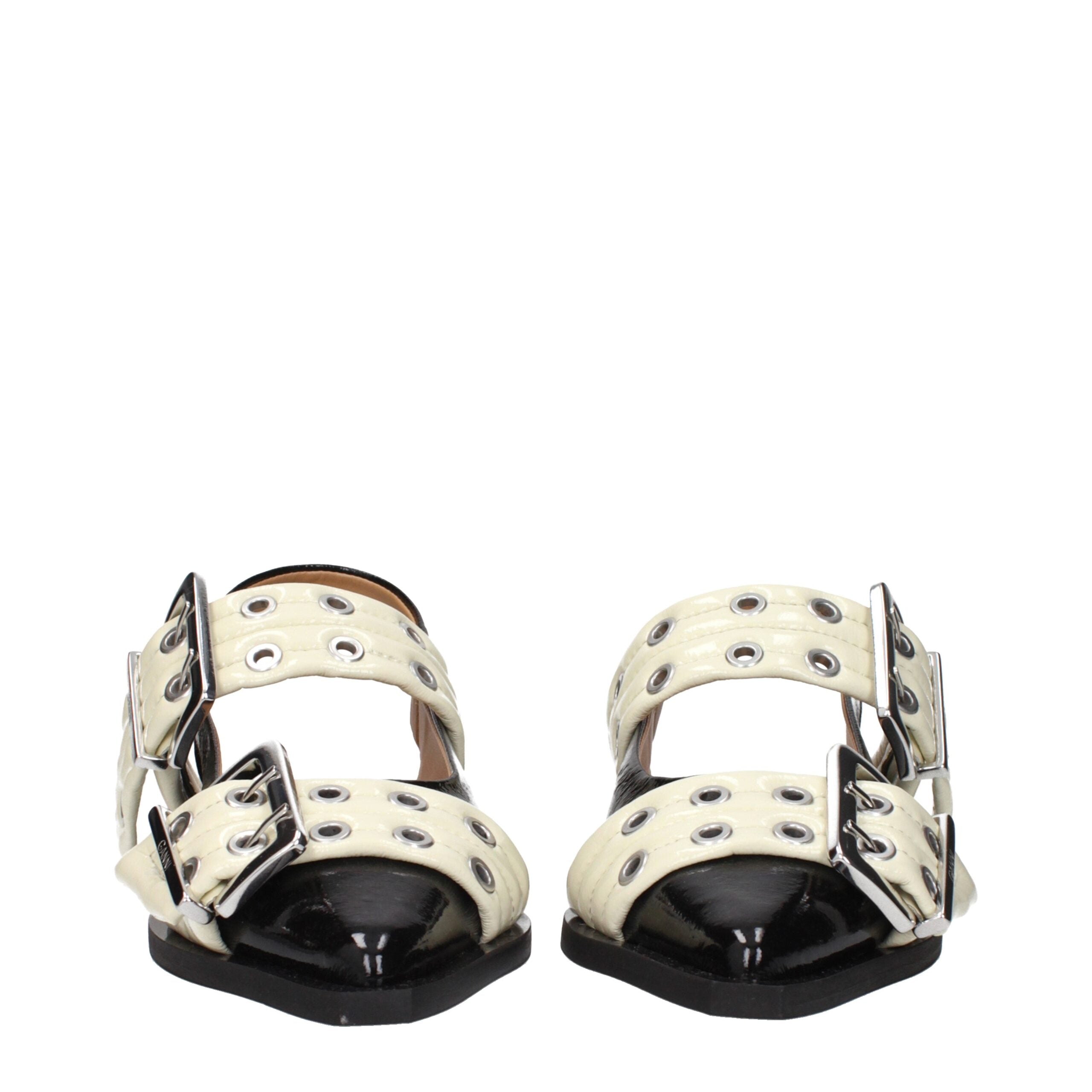 Ganni Black Polyethylene Sandals