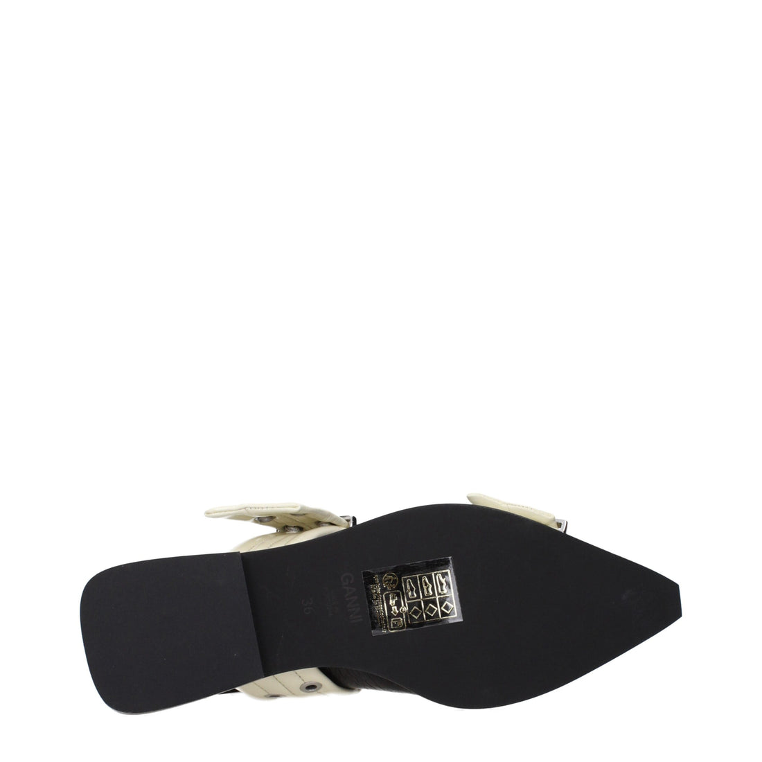 Ganni Black Polyethylene Sandals