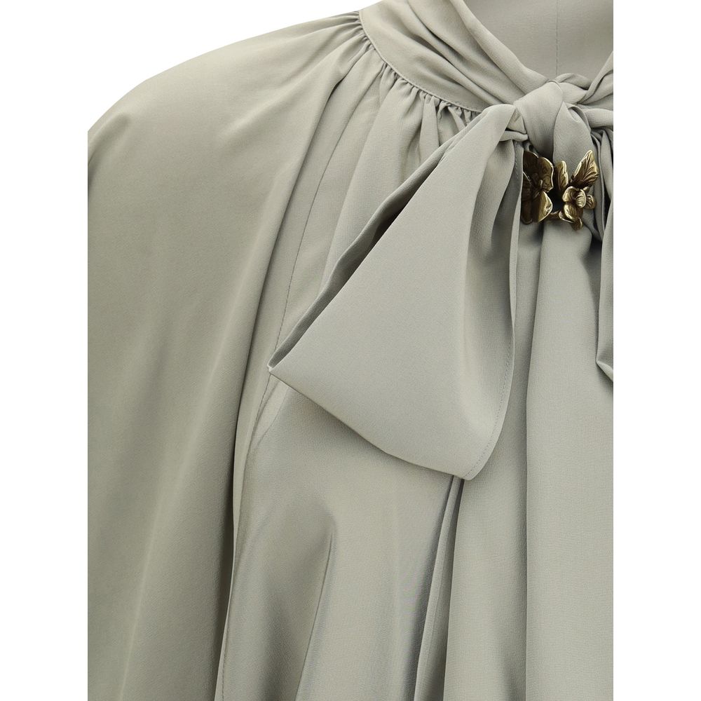 Max Mara Bicolor Silk Blouse