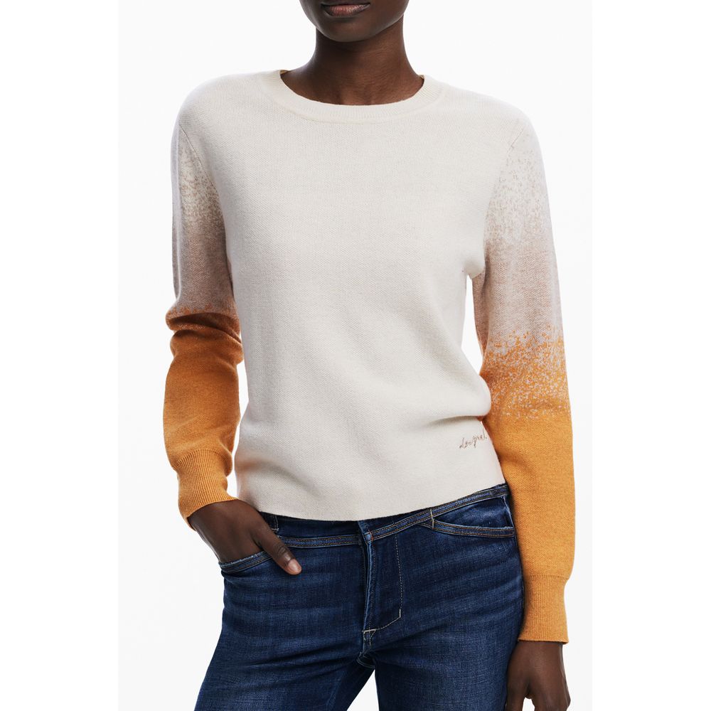Desigual Beige Viscose Women Sweater