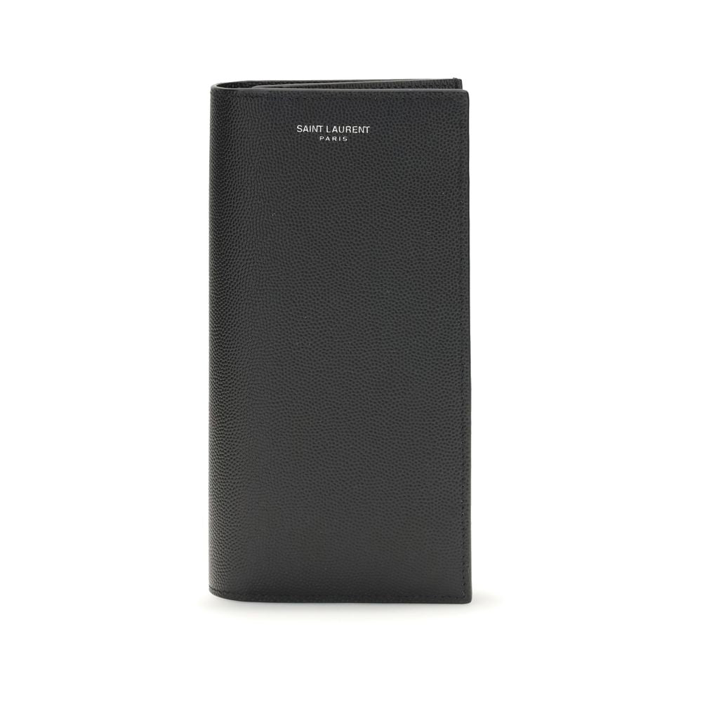Saint Laurent Black Calf Leather Bos Taurus Wallet