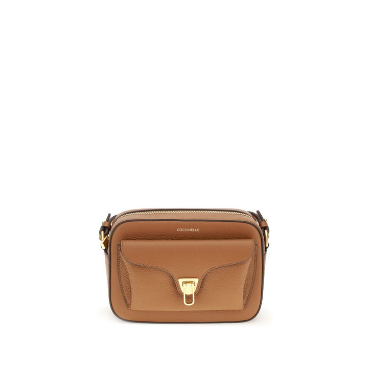Coccinelle Brown Calf Leather Bos Taurus Shoulder Bag