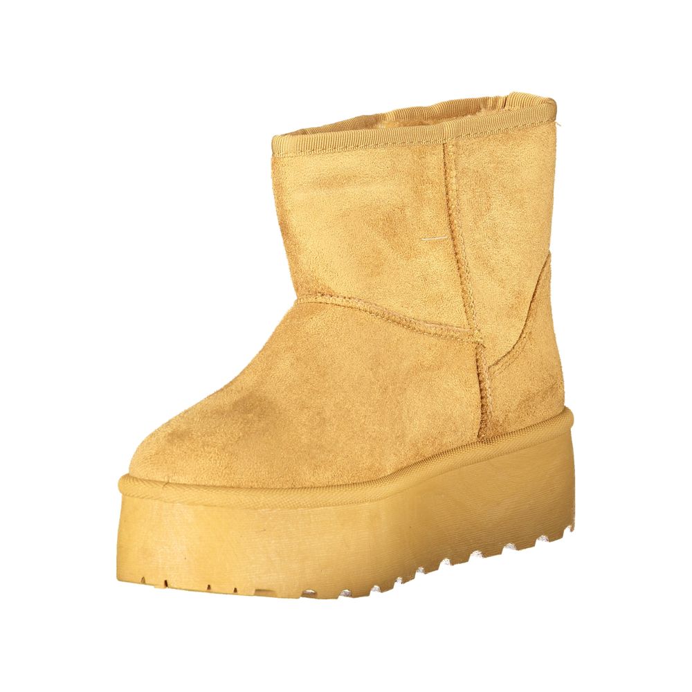 Laura Biagiotti Marrone Polyester Women Ankle Boot