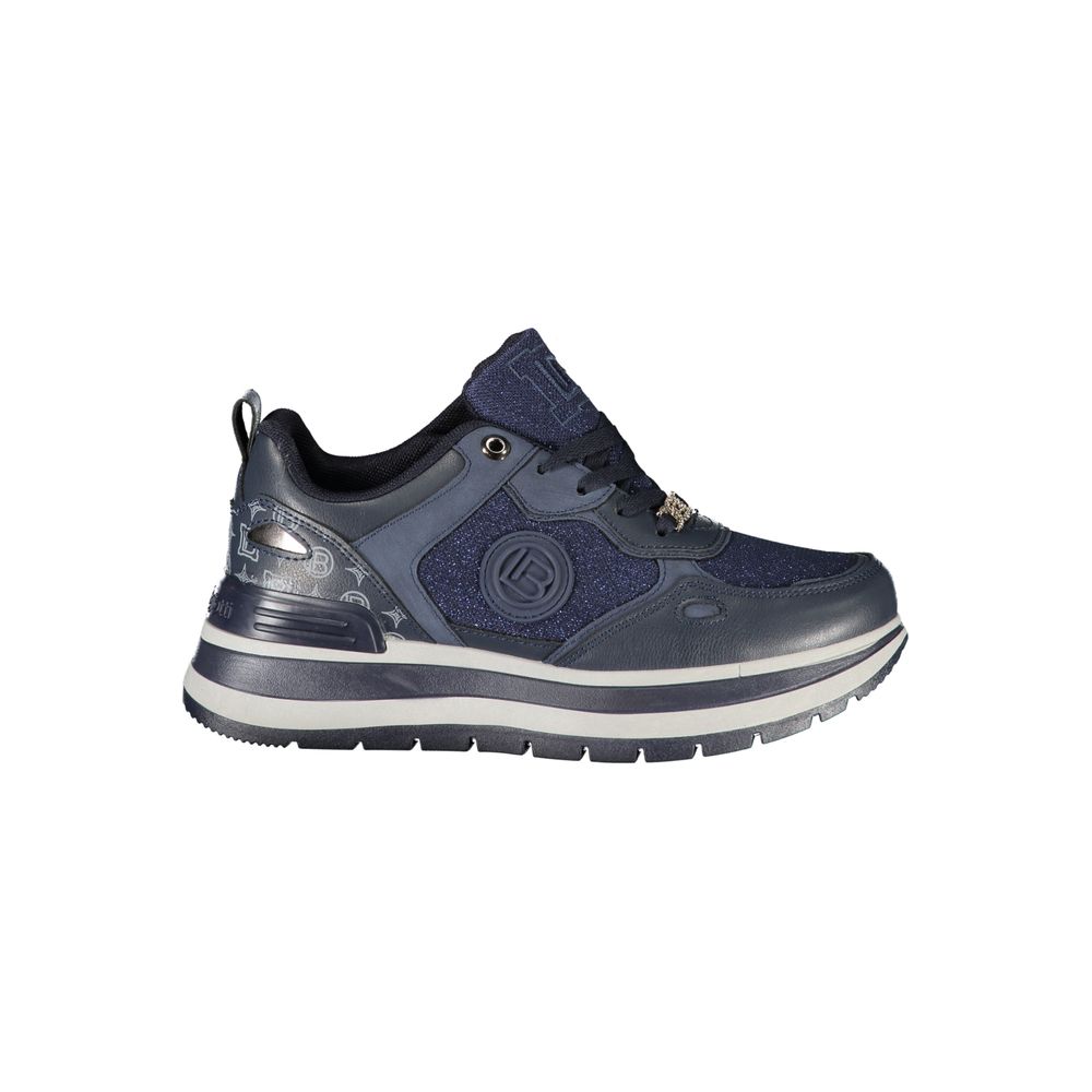 Laura Biagiotti Blue Polyester Athletic Sneakers