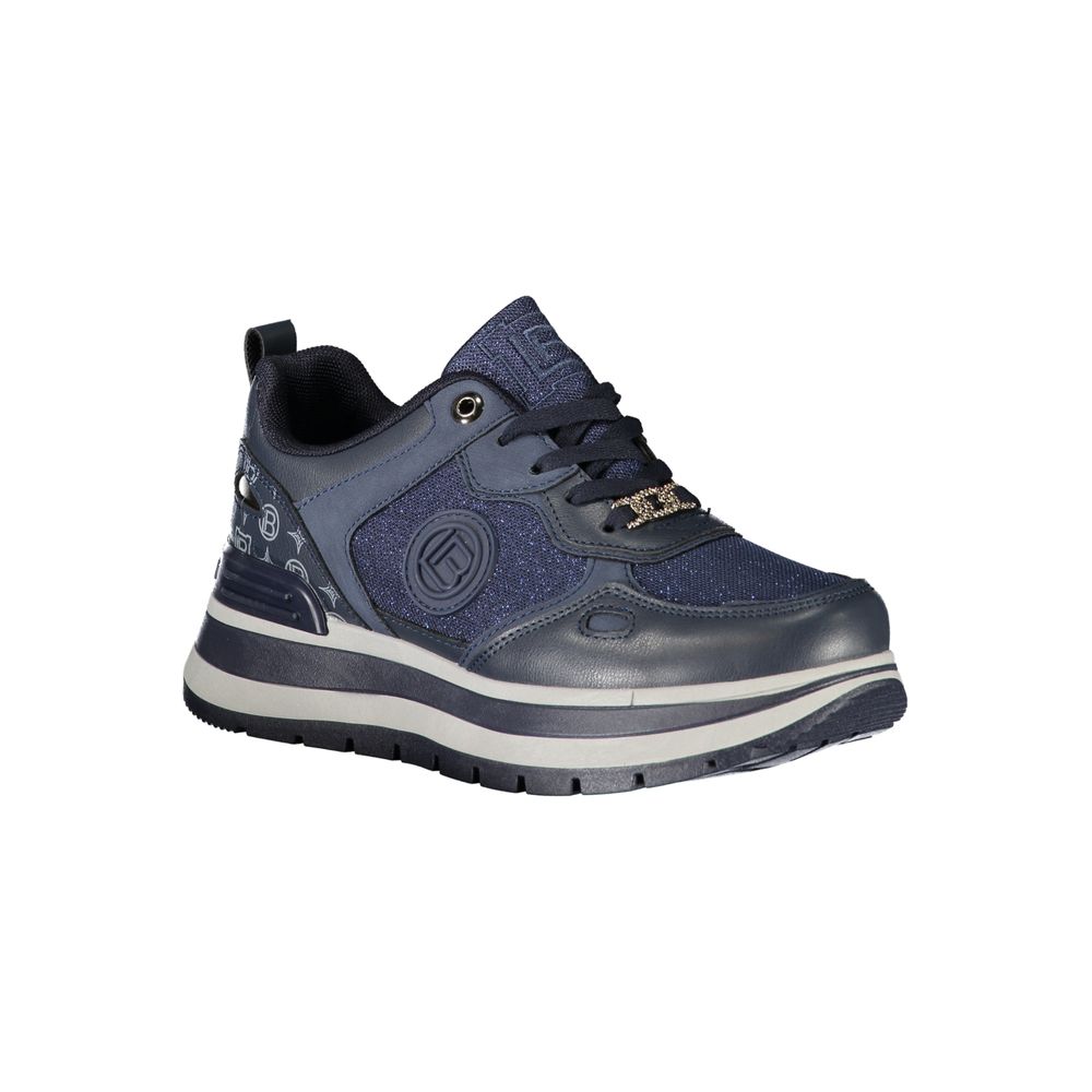 Laura Biagiotti Blue Polyester Athletic Sneakers