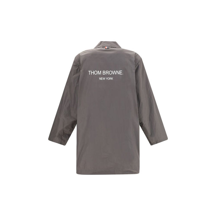 Thom Browne Brown Polyester Trench Coat