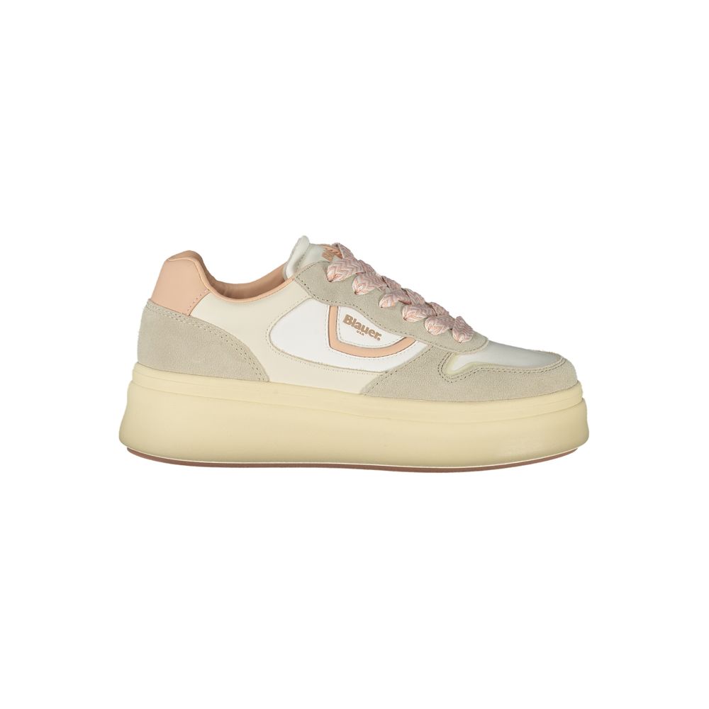 Blauer Bianco Polyurethane Women Sneaker