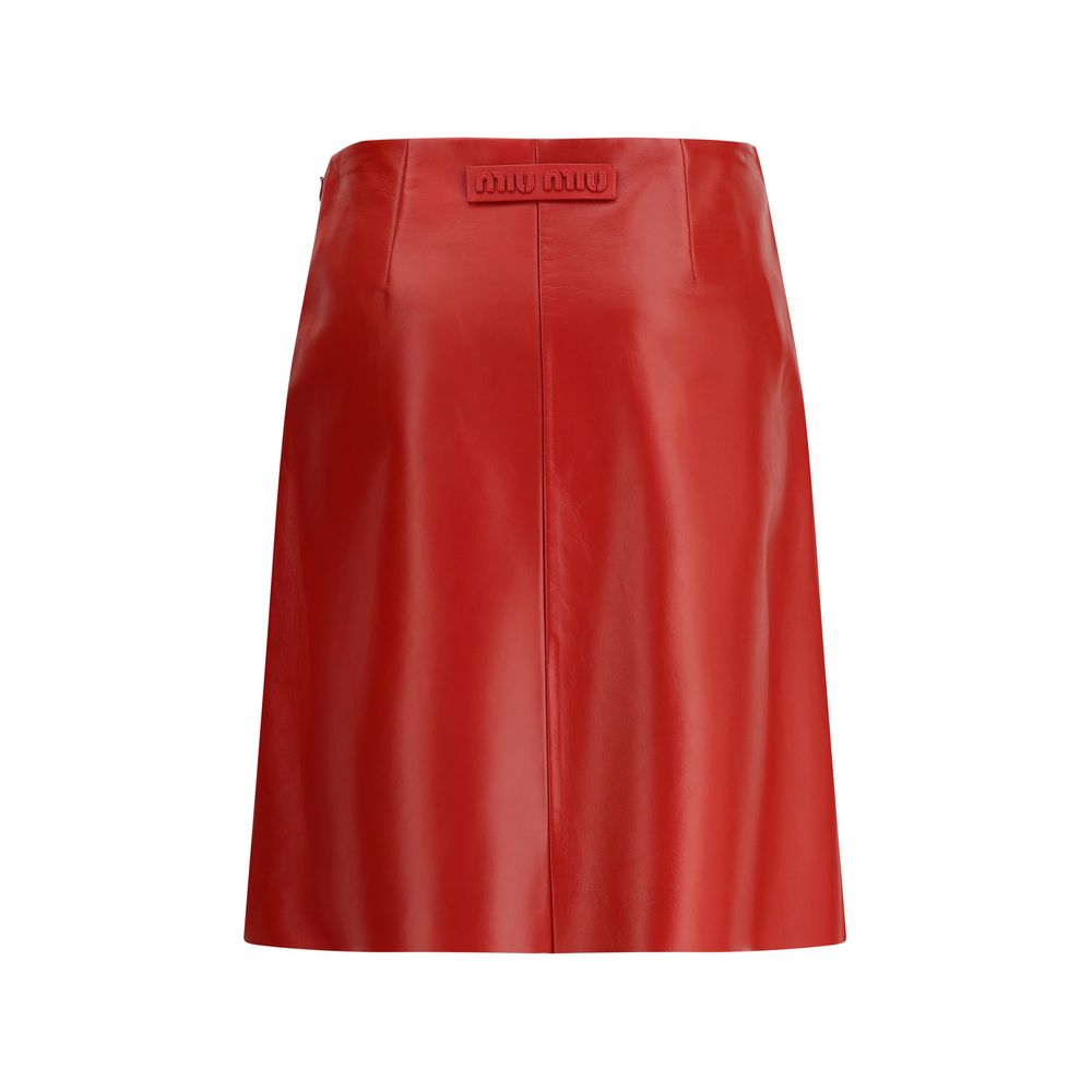 Miu Miu Multicolor Lamb Ovis Aries Aries Long Skirt
