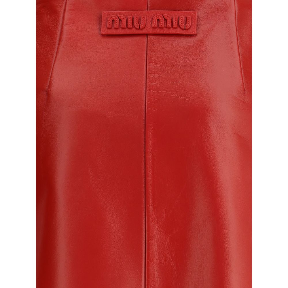 Miu Miu Multicolor Lamb Ovis Aries Aries Long Skirt