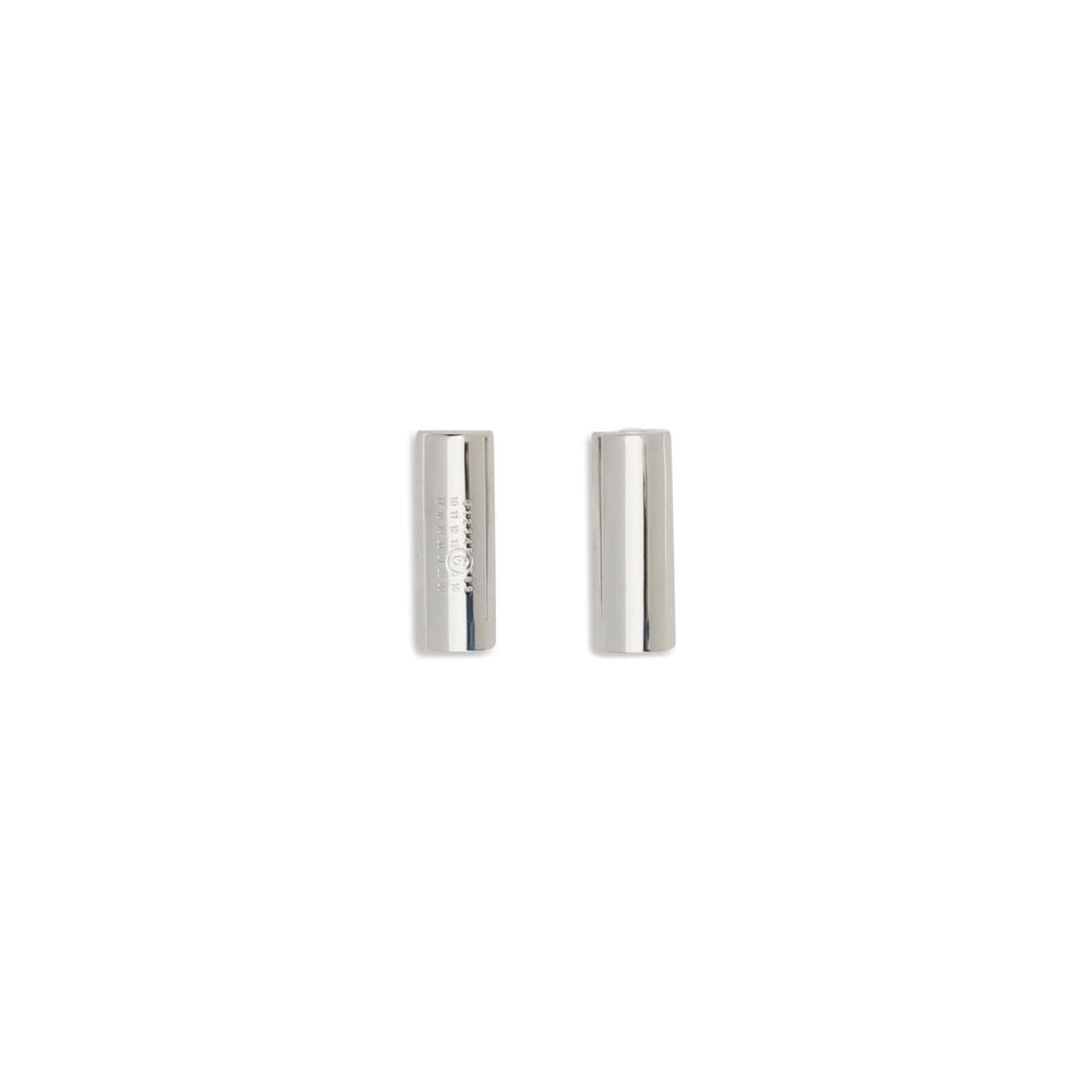 MM6 Silver Brass Earrings