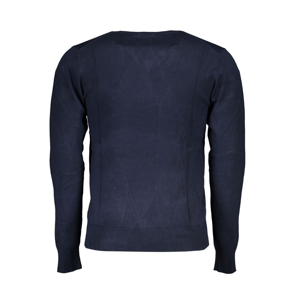 Gianmarco Venturi Blu Viscosa Uomo Maglia
